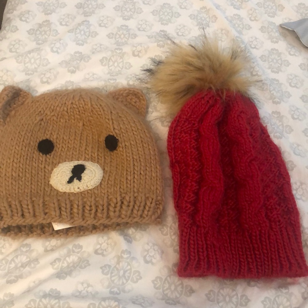 Set of two beanies for girls